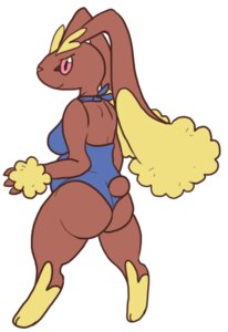 Rating: Safe Score: 0 Tags: anthro backless_clothing backless_swimsuit big_butt breasts butt cleavage clothed clothing e621 female generation_4_pokemon lagomorph lopunny mammal nintendo one-piece_swimsuit open-back_swimsuit pokemon pokemon_(species) russet_(artist) simple_background slightly_chubby solo swimwear white_background User: bunchy7s