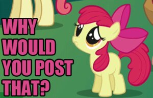 Rating: Safe Score: 0 Tags: 2d_animation accessory animated animated_gif apple_bloom_(mlp) blinking bow_(feature) bow_accessory bow_ribbon daww e621 earth_pony english_text equid equine female feral friendship_is_magic glitter grandfathered_content hair_accessory hair_bow hair_ribbon hasbro horse image_macro impact_(font) low_res mammal meme my_little_pony pony reaction_image ribbons sad short_playtime solo tail text toony unknown_artist why young young_female young_feral User: bunchy7s