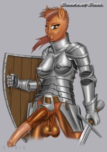 Rating: Explicit Score: 0 Tags: animal_genitalia animal_humanoid animal_penis anthro armor balls belt big_balls big_penis biped boob_armor bracers breastplate brown_balls brown_body brown_eyes brown_fur brown_hair brown_penis cock_armor digital_media_(artwork) e621 equid equid_humanoid equine equine_genitalia equine_humanoid equine_penis erection eyelashes fur furgonomics g1r0r0 genitals greaves grey_background gynomorph hair holding_melee_weapon holding_object holding_sword holding_weapon humanoid intersex leather long_penis longsword looking_at_viewer mammal mammal_humanoid mane medial_ring melee_weapon open_mouth pauldron penis plate_mail saggy_balls shield simple_background solo sword unconvincing_armor warrior weapon wood wood_shield User: bunchy7s