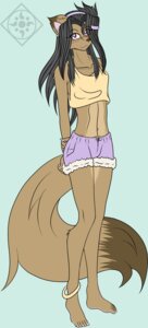 Rating: Safe Score: 0 Tags: 5_toes absurd_res anthro barefoot biped blush bottomwear canid canine claws clothed clothing crossdressing e621 fangs feet femboy hair hi_res long_hair looking_at_viewer male mammal raccoon_dog shirt shorts solo tail tank_top tanuki tanukiarts teeth toes topwear User: bunchy7s