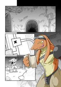 Rating: Safe Score: 0 Tags: anthro bangaa cave comic e621 final_fantasy flan_(final_fantasy) goo_creature group hi_res holding_map lizardman_(artist) looking_at_map male map monochrome monster slime square_enix tail translucent yellow_eyes User: bunchy7s