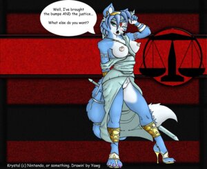 Rating: Explicit Score: 0 Tags: accessory anthro biped blue_body blue_fur blue_hair bottomless breasts canid canine circlet clothed clothing dialogue dipstick_tail e621 ear_piercing english_text female footwear fox fur furgonomics genitals hair hair_accessory hairband high_heeled_sandals high_heels krystal_(star_fox) legband mammal markings melee_weapon multicolored_tail nintendo nipples one_eye_closed piercing sandals shoes short_hair skimpy slingback_heels solo star_fox stiletto_heels sword tail tail_accessory tail_markings tailband text topless tribal tribal_markings vulva weapon white_body white_fur wink yawg User: bunchy7s