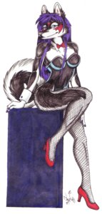 Rating: Safe Score: 0 Tags: 2007 anthro black_body black_fur blackfrost blackfrost_(character) bow_(feature) bow_tie breasts bunny_costume canid canine canis clothed clothing costume e621 female fishnet_clothing footwear fur high_heels julie_wondra legwear leotard mammal marker_(artwork) medium_breasts mixed_media pen_(artwork) shirt_cuffs shoes simple_background solo stockings strapless_clothing strapless_leotard tail tattoo traditional_media_(artwork) wolf User: bunchy7s