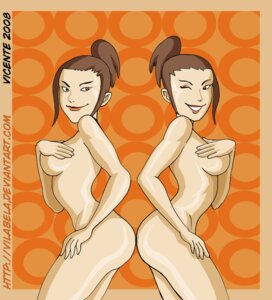 Rating: Questionable Score: 0 Tags: 2008 2girls artist_name avatar_legends avatar_the_last_airbender breasts female female_only fire_nation lo_and_li medium_breasts multiple_girls nickelodeon nude rule34 straight_hair vicente User: bunchy7s