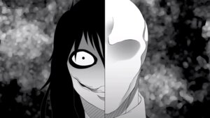 Rating: Safe Score: 0 Tags: black_hair creepy creepypasta disfigured duo e621 glasgow_smile hair headshot_portrait human jeff_the_killer looking_at_viewer male mammal not_furry portrait scar slenderman stare unknown_artist User: bunchy7s