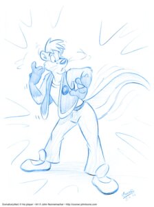 Rating: Safe Score: 0 Tags: 2011 anthro biped blue_and_white clothed clothing cooner domafox_(character) e621 footwear fully_clothed male mammal monochrome mustelid otter shoes signature simple_background solo species_transformation standing tail text toony transformation url white_background User: bunchy7s
