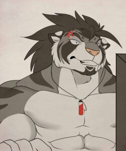 Rating: Safe Score: 0 Tags: 2013 5:6 angry anthro black_hair blue_eyes clothed clothing dazen_(character) dazen_cobalt e621 felid hair half-length_portrait jewelry male mammal muscular muscular_anthro muscular_male necklace pantherine pink_nose portrait solo stripes tiger topless User: bunchy7s Rating: Safe Score: 0 Tags: 2013 5:6 angry anthro black_hair blue_eyes clothed clothing dazen_(character) dazen_cobalt e621 felid hair half-length_portrait jewelry male mammal muscular muscular_anthro muscular_male necklace pantherine pink_nose portrait solo stripes tiger topless User: bunchy7s