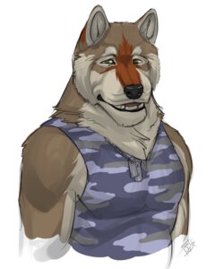 Rating: Safe Score: 0 Tags: 5:6 anthro army black_nose brown_eyes canid canine canis clothing domestic_dog e621 hi_res looking_at_viewer male mammal military muscular muscular_anthro muscular_male pecs rrowdybeast soldier solo uniform warrior User: bunchy7s