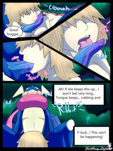 Rating: Explicit Score: 0 Tags: 3:4 amphibian animal_noises anthro anthro_penetrating anthro_penetrating_human blonde_hair blue_body blush breasts brown_hair cherry_the_trainer_(redimplight) clothed clothing comic croaking detailed_background digital_media_(artwork) duo e621 english_text erection eyes_closed fellatio female female_on_anthro female_penetrated forest generation_6_pokemon genitals grass greninja hair hair_over_eyes heart_symbol human human_on_anthro human_penetrated interspecies licking light_body light_skin male male/female male_on_human male_penetrating male_penetrating_female mammal night nintendo oral oral_penetration outside panties penetration penile penis penis_lick plant pokemon pokemon_(species) pokephilia profanity redimplight sex text tongue tongue_out topless tree underwear yellow_eyes zero_(redimplight) User: bunchy7s