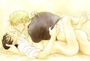 Rating: Explicit Score: 0 Tags: 2boys anal artist_request barefoot black_hair blonde_hair bottomless closed_eyes fullmetal_alchemist gay jean_havoc male male/male male_only multiple_boys multiple_males on_back open_clothes open_shirt panting roy_mustang rule34 sex shirt white_shirt yaoi User: bunchy7s