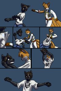 Rating: Questionable Score: 0 Tags: 2:3 absurd_res anthro canid canine canis clothing comic costume duo e621 falling_apart fox furry_wearing_fursuit fursuit gluepaw hi_res male mammal mephis neybulot suit tail transformation what wolf wolf_costume User: bunchy7s