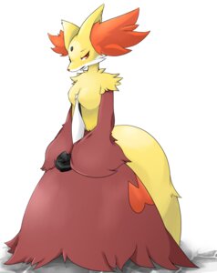 Rating: Safe Score: 0 Tags: anthro biped breasts canid canine chest_tuft claws delphox e621 female fur generation_6_pokemon inner_ear_fluff likesakiii mammal nintendo orange_eyes pokemon pokemon_(species) simple_background small_breasts solo standing tuft white_background User: bunchy7s