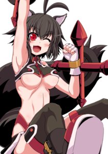 Rating: Questionable Score: 0 Tags: alternate_color animal_humanoid antenna_hair arc_system_works bare_shoulders black_clothing black_hair black_legwear blazblue blush boots bottomwear breasts clothing club_(weapon) e621 fangs female fingerless_gloves footwear gloves hair handwear humanoid legwear makoto_nanaya mammal mammal_humanoid melee_weapon miniskirt navel nightstick one_eye_closed ponkotsu red_eyes rodent rodent_humanoid sciurid sciurid_humanoid shoes short_hair simple_background skirt solo squirrel_tail teeth thigh_highs tree_squirrel tree_squirrel_humanoid under_boob weapon white_background wink User: bunchy7s