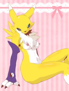 Rating: Questionable Score: 0 Tags: anthro bandai_namco black_sclera breasts canid canine clothing countershading digimon digimon_(species) dipstick_ears e621 ear_markings female fur gloves halftone_shading handwear hi_res mammal markings multicolored_body multicolored_ears multicolored_fur nipples pose renamon simple_background solo two_tone_body two_tone_fur unavailable_at_source unknown_artist white_body white_fur yellow_body yellow_fur yin_yang User: bunchy7s