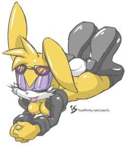 Rating: Questionable Score: 0 Tags: anthro archie_comics bent_legs biped boots breasts bunnie_rabbot buns_rabbot butt calves_up clasped_hands clothing cybernetics cyborg e621 eyewear female footwear glasses green_eyes hair jacket lagomorph legwear leporid looking_at_viewer lying machine mammal nipples on_front open_mouth rabbit raised_calf rockthebull sega shoes smile solo sonic_the_hedgehog_(archie) sonic_the_hedgehog_(comics) sonic_the_hedgehog_(series) sunglasses thigh_boots thigh_highs tongue topwear yellow_body yellow_skin User: bunchy7s