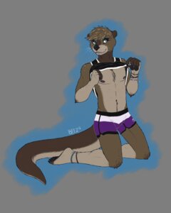 Rating: Safe Score: 0 Tags: 4:5 alpha_channel ambiguous_gender anthro biped bite biting_lip biting_own_lip blue_eyes bracelet chest_tuft clothed clothing clothing_lift e621 fur jewelry kneeling lips mammal mustelid nipples otter pawpads paws sarvix self_bite shirt shirt_lift simple_background solo swimming_trunks swimwear tail topwear tuft underwear undressing User: bunchy7s