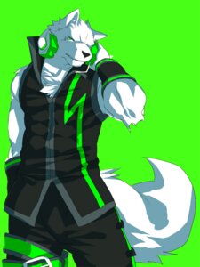 Rating: Safe Score: 0 Tags: anthro biped canid canine canis cel_shading clothed clothing domestic_dog e621 electronics front_view fully_clothed fur green_background green_eyes headphones kenn looking_at_viewer male mammal muscular muscular_anthro muscular_male sero_tsugumine shaded simple_background solo standing tail utau white_body white_fur wolf User: bunchy7s