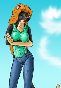 Rating: Questionable Score: 0 Tags: 2012 anthro breasts clothing domestic_cat e621 felid feline felis female hair hot_dok_fur looking_at_viewer mammal nipples open_mouth solo tail User: bunchy7s