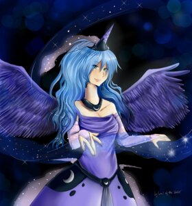 Rating: Safe Score: 0 Tags: alternate_species blue_body blue_eyes blue_feathers blue_hair crown e621 equid equine feathered_wings feathers female friendship_is_magic hair hasbro headgear horn human humanized mammal my_little_pony mythological_creature mythological_equine mythology not_furry princess_luna_(mlp) solo soul_of_the_water winged_unicorn wings User: bunchy7s