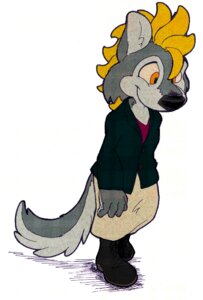 Rating: Safe Score: 0 Tags: anthro canid canine canis chamelon e621 male mammal simple_background solo tail toony white_background wolf User: bunchy7s