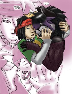 Rating: Safe Score: 0 Tags: alternative_fashion anthro black_lips canid canine clothing collar colored_nails comic dialogue digital_media_(artwork) duo e621 emo english_text fox gideon human human_on_anthro imminent_kiss interspecies kerchief lips male male/male male_on_anthro male_on_human mammal nails reven_and_shayde_meet shayde smoking text thick_bottom_lip User: bunchy7s