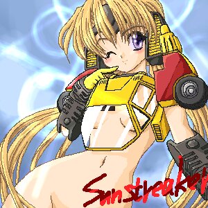 Rating: Explicit Score: 0 Tags: 1girls armor blonde_hair breasts female female_only humanformers long_hair purple_eyes rule34 rule_63 solo sunstreaker tagme transformers underboob User: bunchy7s
