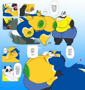 Rating: Explicit Score: 0 Tags: anthro bear belly big_breasts big_butt biped blue_eyes bodily_fluids breasts butt canid canine canis clothed clothing colored comic crying dax_(dax) dialogue domestic_dog duo e621 english_text female female_anthro giant_panda gillpanda gillpanda_(character) green_nipples heart_symbol hi_res hug huge_breasts hyper hyper_breasts mammal morbidly_obese nipples obese overweight speech_bubble tail tears text topwear tube User: bunchy7s