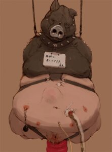 Rating: Explicit Score: 0 Tags: 4_missing_limbs abdominal_bulge amputee bodily_fluids cock_and_ball_torture collar colostomy dildo disability domestic_pig e621 feces genital_fluids genital_mutilation genital_torture japanese_text kunugi leather male mammal mask missing_arm missing_leg mutilation nightmare_fuel nipple_piercing nipples nullo obese obese_male overweight overweight_male penectomy piercing quadruple_amputee saliva scatplay sex_toy simple_background solo spiked_collar spikes suid suine sus_(pig) suspension text translated urine urostomy zipper User: bunchy7s
