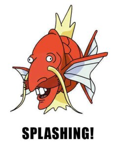 Rating: Safe Score: 0 Tags: 2012 aquatic barbel_(anatomy) compression_artifacts crossover e621 english_text facial_hair feral fish flesh_whiskers generation_1_pokemon holy humor magikarp male meme mustache nickelodeon nigel_thornberry nintendo pokemon pokemon_(species) pun simple_background solo stick text the_wild_thornberrys unknown_artist white_background User: bunchy7s