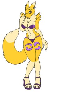 Rating: Safe Score: 0 Tags: 2012 anthro bandai_namco barbell_piercing bikini biped blue_eyes breasts canid canine clothed clothing digimon digimon_(species) e621 ear_piercing ear_ring eyebrow_barbell eyebrow_piercing facial_piercing female footwear fur hi_res high_heels knock-kneed labret_piercing lip_piercing mammal mature_anthro mature_female multiple_piercings navel navel_barbell navel_piercing ne0n-bandicoot piercing renamon ring_piercing shoes simple_background skimpy solo swimwear tail twilight_foxremix two-piece_swimsuit white_background white_body white_fur wide_hips yellow_body yellow_fur User: bunchy7s