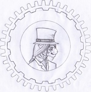 Rating: Safe Score: 0 Tags: alternative_fashion anthro clothing cogwheel e621 eyewear felid goggles greyscale hair hat headgear headwear hi_res jacket leonirikuz long_hair male mammal monochrome pantherine ponytail profile serra_belvoule shirt side_view simple_background smile solo steampunk tiger top_hat topwear white_background User: bunchy7s