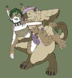 Rating: Explicit Score: 0 Tags: anthro anthro_on_anthro barbell_piercing breasts chest_wraps collar collar_only digitigrade duo e621 erection eyebrow_barbell eyebrow_piercing facial_piercing fangs felid feline female forced fur genitals green_eyes green_hair gynomorph gynomorph/female hair hyena intersex intersex/female kyna licking lynx mammal nipples nude penis piercing rape sex simple_background smokeforears spiked_collar spikes spotted_hyena tail teeth tongue tongue_out wraps User: bunchy7s