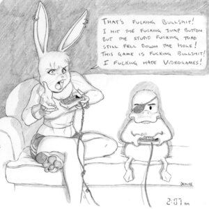 Rating: Safe Score: 0 Tags: anatid anseriform anthro avian bird controller denike duck duo e621 english_text female game_controller greyscale lagomorph leporid male mammal monochrome nintendo nintendo_controller profanity rabbit text User: bunchy7s Rating: Safe Score: 0 Tags: anatid anseriform anthro avian bird controller denike duck duo e621 english_text female game_controller greyscale lagomorph leporid male mammal monochrome nintendo nintendo_controller profanity rabbit text User: bunchy7s