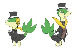 Rating: Safe Score: 0 Tags: anthro bow_(feature) bow_tie clothed clothing digital_media_(artwork) duo e621 eyewear fan_character full-length_portrait fully_clothed generation_5_pokemon gloves handwear hat headgear headwear longlevy male monocle nintendo pokemon pokemon_(species) portrait reptile scalie semi-anthro servine snivy suit tangle terribly_british top_hat User: bunchy7s