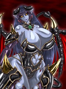 Rating: Questionable Score: 0 Tags: armor big_breasts black_hair black_sclera blue_body blue_skin breasts cleavage clothed clothing curvy_figure demon e621 ear_piercing female hair horn huge_breasts humanoid humanoid_pointy_ears long_hair looking_at_viewer membrane_(anatomy) membranous_wings navel not_furry piercing pointy_ears red_background simple_background skimpy smile solo spade_tail spikes tail tao_2carat voluptuous wide_hips wings yellow_eyes User: bunchy7s