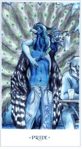 Rating: Questionable Score: 0 Tags: anthro avian bird blue_body blue_eyes blue_fur blue_hair blue_theme bottomwear canid canine clothed clothing colored_pencil_(artwork) e621 elia_morettini feathers fur furniture galliform glass group hair indian_peafowl male mammal mirror navel navel_piercing open_bottomwear open_clothing open_pants pants peacock_feather peafowl phasianid piercing possession proud seven_deadly_sins table tail tail_feathers topless traditional_media_(artwork) User: bunchy7s