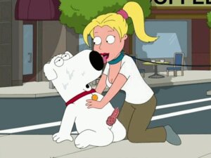 Rating: Explicit Score: 0 Tags: animated brian_griffin canine canine_penis collar dog dog_tags family_guy female holly human_pet kneeling leash male multiverse on_knees penis rule34 User: bunchy7s