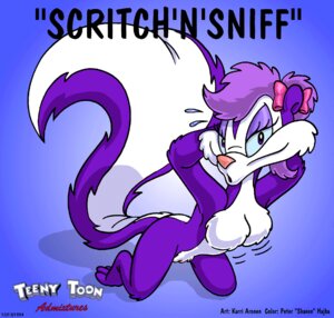Rating: Explicit Score: 0 Tags: 1990s 1994 anthro breasts female female_only fifi_la_fume fur furry karri_aronen kneeling motion_lines nude purple_fur rule34 skaven_(artist) skunk solo tagme text tiny_toon_adventures toony User: bunchy7s