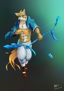 Rating: Safe Score: 0 Tags: abs absurd_res anthro arrow_(weapon) athletic biceps blackham blue_eyes bottomwear bow_(weapon) brown_body brown_fur brown_hair canid canine clothed clothing e621 frown fur gradient_background hair hi_res holding_object holding_weapon male mammal muscular muscular_anthro muscular_male open_clothing open_shirt open_topwear pants pecs ranged_weapon shirt simple_background solo tail tan_body tan_fur topwear weapon white_body white_fur User: bunchy7s