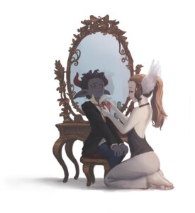 Rating: Safe Score: 0 Tags: angel clothed clothing demon dressing duo e621 female horn human loped male mammal not_furry simple_background suit white_background User: bunchy7s Rating: Safe Score: 0 Tags: angel clothed clothing demon dressing duo e621 female horn human loped male mammal not_furry simple_background suit white_background User: bunchy7s