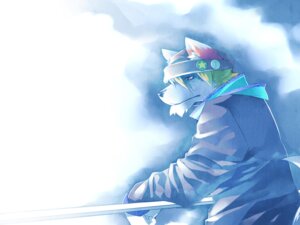 Rating: Safe Score: 0 Tags: 4:3 anthro canid canine canis clothing e621 hi_res kenn male mammal simple_background solo wallpaper white_background wolf User: bunchy7s