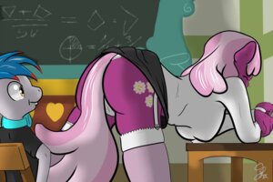 Rating: Questionable Score: 0 Tags: 3:2 anthro anthrofied bent_over bottomwear breasts butt chalkboard cheerilee_(mlp) classroom clothed clothing cutie_mark desk discordriderr34 duo e621 earth_pony equid equine eyes_closed fan_character female friendship_is_magic frilly frilly_clothing frilly_panties frilly_underwear fur furniture grey_body grey_fur hair hasbro hooves horse information_board inside legwear looking_at_panties looking_under_clothing looking_up_skirt male mammal multicolored_hair my_little_pony on_desk panties pink_hair pony purple_body purple_fur school sitting skirt smile stockings table the_living_tombstone two_tone_hair underwear unprofessional_behavior upskirt white_clothing white_panties white_underwear yellow_eyes User: bunchy7s