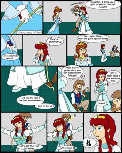 Rating: Safe Score: 0 Tags: 4:5 catmonkshiro comic comic_sans crown dialogue e621 ear_piercing english_text female group headgear human human_only male mammal not_furry piercing princess royalty text User: bunchy7s