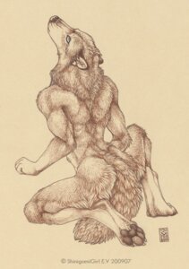 Rating: Safe Score: 0 Tags: 2009 anthro athletic athletic_anthro athletic_male blue_eyes canid canine canis e621 fur furry_tail male mammal monochrome nude restricted_palette sepia shinigamigirl signature simple_background solo tail wolf User: bunchy7s