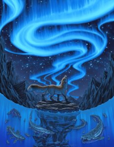 Rating: Safe Score: 0 Tags: 2011 ambiguous_gender aquatic aurora_(phenomenon) blue_theme bright canid canine coelacanth cool_colors detailed_background digital_media_(artwork) digitigrade distracting_watermark dunkleosteus e621 feral fish fisheye_lens fox fur grey_body grey_fur group hi_res howl katie_hofgard light lobe-finned_fish mammal night outside placoderm prehistoric_species quadruped restricted_palette sky standing star starry_sky tail water waterline_view watermark User: bunchy7s