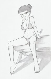 Rating: Questionable Score: 0 Tags: big_breasts bikini bikini_bottom bikini_top breasts clothed disney female female_only front_view garabatoz greyscale human lou_and_lou_safety_patrol monochrome rule34 safety_mom sitting solo table User: bunchy7s