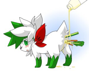 Rating: Explicit Score: 0 Tags: anal anal_penetration blush butt digitigrade double_penetration e621 female feral food generation_4_pokemon genitals gloves_(marking) green_eyes improvised_sex_toy leg_markings legendary_pokemon looking_back markings nintendo penetration pokemon pokemon_(species) quadruped rairarai shaymin simple_background sky_forme_shaymin socks_(marking) solo vaginal vaginal_penetration vulva white_background User: bunchy7s