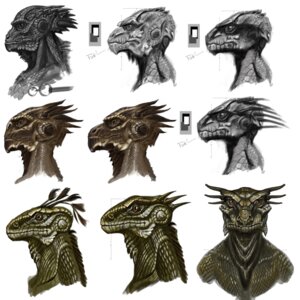 Rating: Safe Score: 0 Tags: 1:1 absurd_res adam_adamowicz ambiguous_gender annotations anthro argonian bethesda_game_studios bust_portrait concept_art digital_media_(artwork) e621 group headshot_portrait hi_res horn microsoft official_art portrait scales scalie simple_background skyrim the_elder_scrolls User: bunchy7s