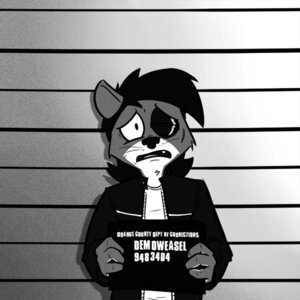 Rating: Safe Score: 0 Tags: 1:1 4_fingers anthro big_eyes bruised bruised_eye clothing e621 fingers frankieancelotti frown fur gradient_background greyscale hair half-length_portrait holding_object holding_sign jacket least_weasel male mammal monochrome mustelid musteline open_mouth portrait shirt sign simple_background solo toony topwear true_musteline weasel whiskers User: bunchy7s