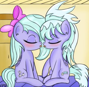 Rating: Questionable Score: 0 Tags: cloud_chaser_(mlp) cutie_mark duo e621 equid equine eyes_closed feathered_wings feathers female female/female feral flitter_(mlp) freefraq friendship_is_magic hasbro hi_res incest_(lore) kissing mammal my_little_pony mythological_creature mythological_equine mythology pegasus purple_body purple_feathers quadruped ribbons tail wings User: bunchy7s
